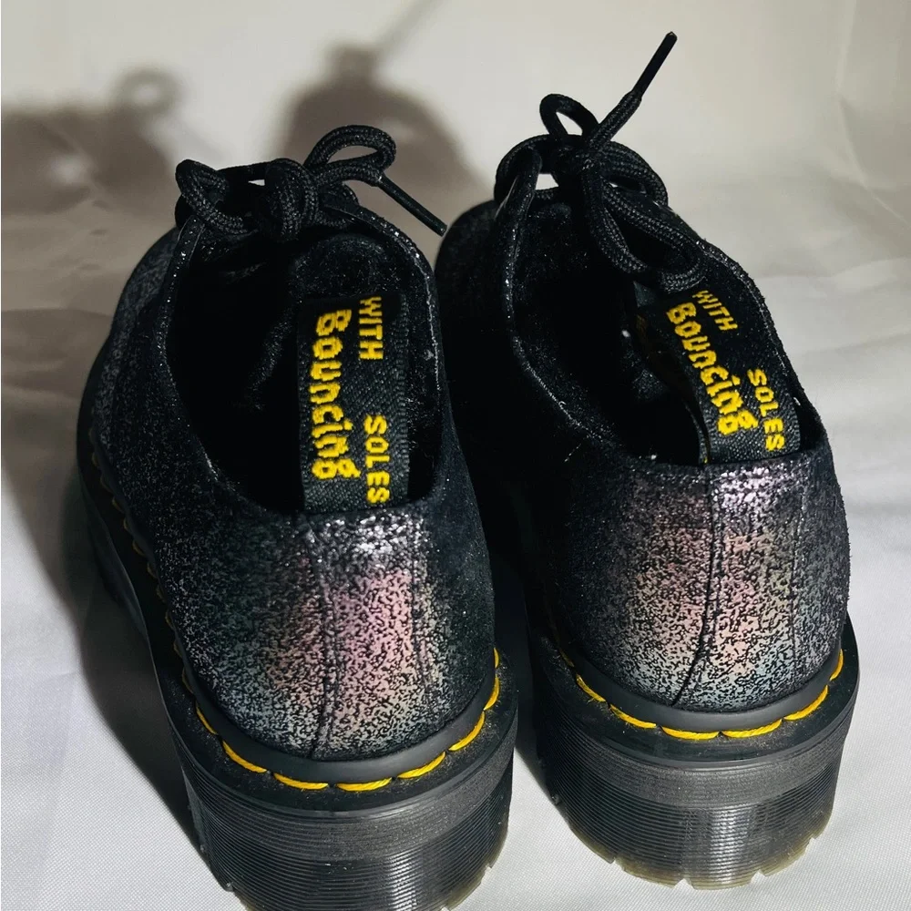 Dr. Martens Black Glitter Shoes - Picture 3 of 5
